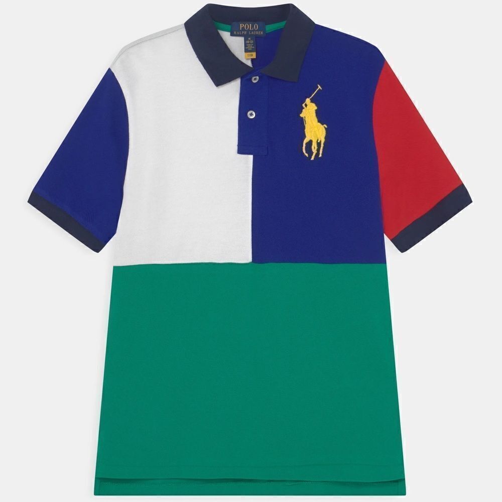 Polo Ralph Lauren Color-blocked Youth Polo w/exploded Logo